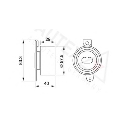 Foto Rullo tenditore, Cinghia dentata AUTEX 641825