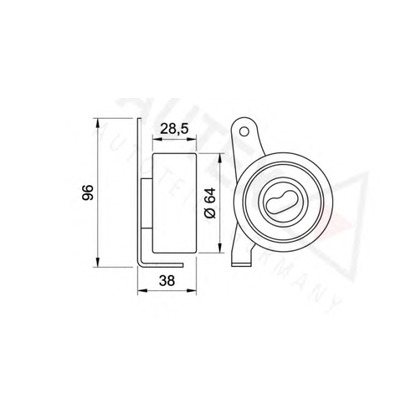 Photo Deflection/Guide Pulley, timing belt AUTEX 641827