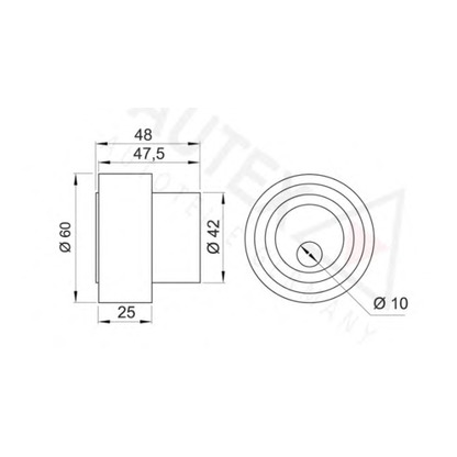 Foto Rullo tenditore, Cinghia dentata AUTEX 641909