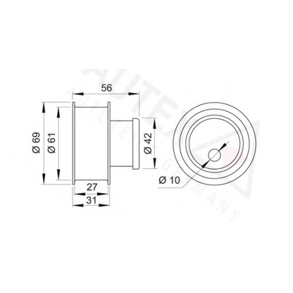 Foto Rullo tenditore, Cinghia dentata AUTEX 641910