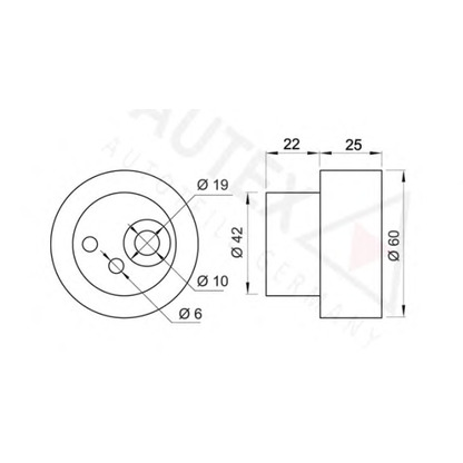 Photo Tensioner Pulley, timing belt AUTEX 641914