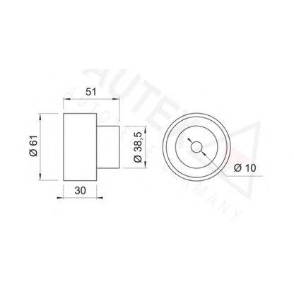 Photo Deflection/Guide Pulley, timing belt AUTEX 641916