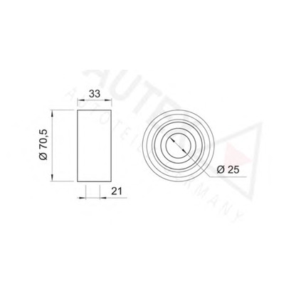 Photo Deflection/Guide Pulley, timing belt AUTEX 651928