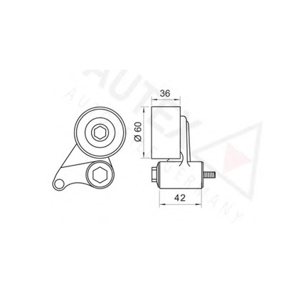 Foto Rullo tenditore, Cinghia dentata AUTEX 642004