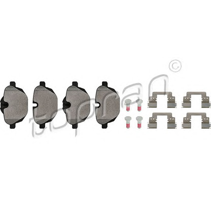 Photo Brake Pad Set, disc brake TOPRAN 502115