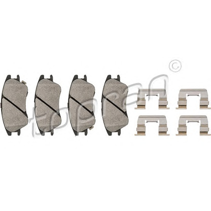 Photo Brake Pad Set, disc brake TOPRAN 820812