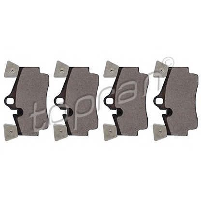 Photo Brake Pad Set, disc brake TOPRAN 114564