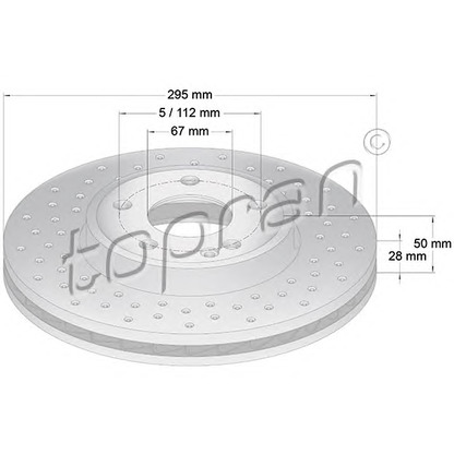 Zdjęcie Tarcza hamulcowa TOPRAN 408555