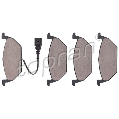 Photo Brake Pad Set, disc brake TOPRAN 108504