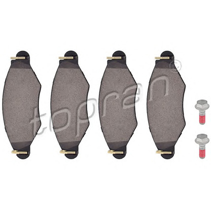 Photo Brake Pad Set, disc brake TOPRAN 721233