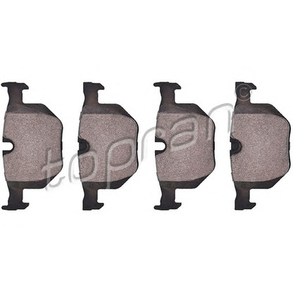 Photo Brake Pad Set, disc brake TOPRAN 501245
