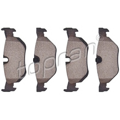 Photo Brake Pad Set, disc brake TOPRAN 501247