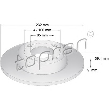 Photo Brake Disc TOPRAN 110217