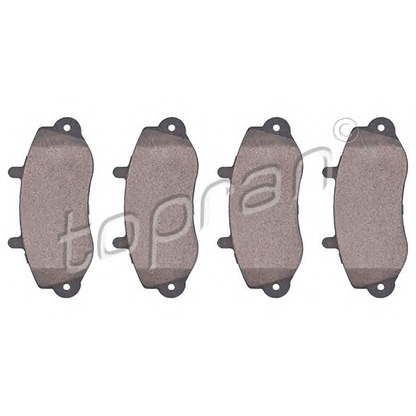 Photo Brake Pad Set, disc brake TOPRAN 207086