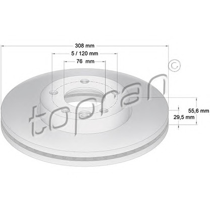Photo Disque de frein TOPRAN 110428