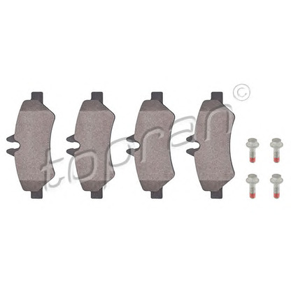 Photo Brake Pad Set, disc brake TOPRAN 111657