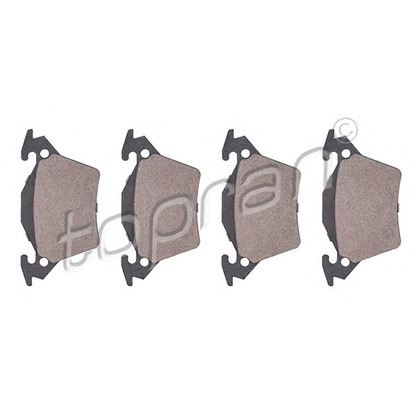 Photo Brake Pad Set, disc brake TOPRAN 400709