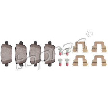 Photo Brake Pad Set, disc brake TOPRAN 303964