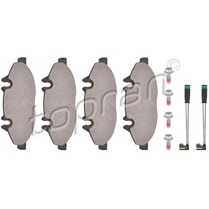 Photo Brake Pad Set, disc brake TOPRAN 401931