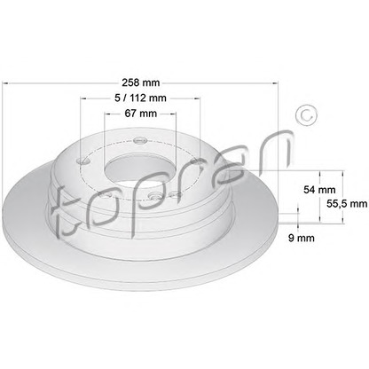 Foto Disco de freno TOPRAN 400861