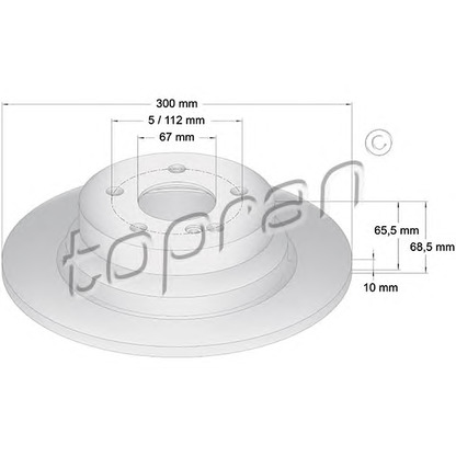 Photo Brake Disc TOPRAN 401054