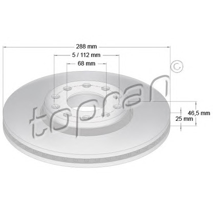 Photo Disque de frein TOPRAN 110420