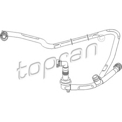 Photo Hose, cylinder head cover breather TOPRAN 111303