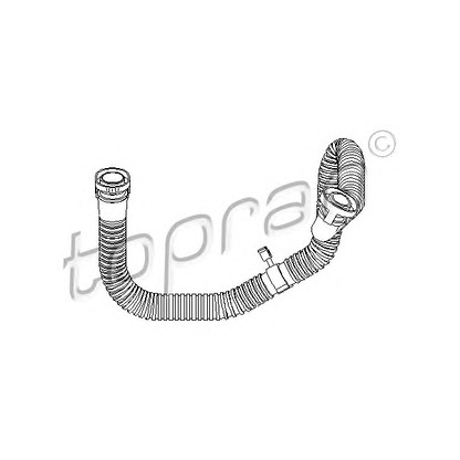 Foto Schlauch, Zylinderkopfhaubenentlüftung TOPRAN 111305