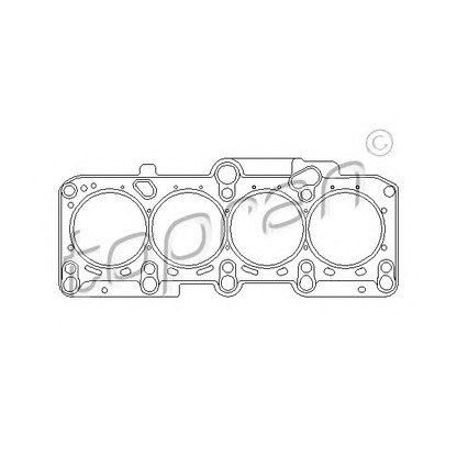 Photo Gasket, cylinder head TOPRAN 101109