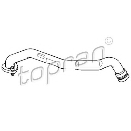 Photo Hose, cylinder head cover breather TOPRAN 108737