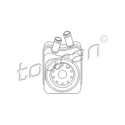 Photo Oil Cooler, engine oil TOPRAN 109778