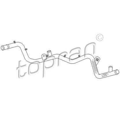Zdjęcie Przewód układu chłodzenia TOPRAN 100259