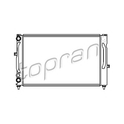 Photo Radiator, engine cooling TOPRAN 107151