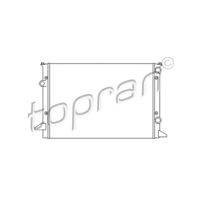 Photo Radiateur, refroidissement du moteur TOPRAN 110176