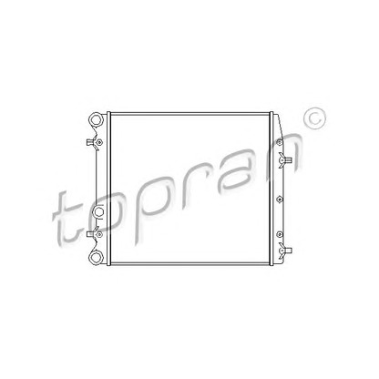 Zdjęcie Chłodnica, układ chłodzenia silnika TOPRAN 112239