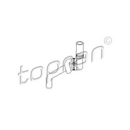 Zdjęcie Przewód elastyczny chłodnicy TOPRAN 109020