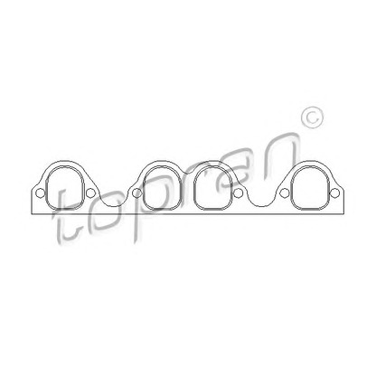 Photo Gasket, intake manifold TOPRAN 100320