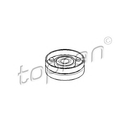 Photo Deflection/Guide Pulley, v-ribbed belt TOPRAN 109168