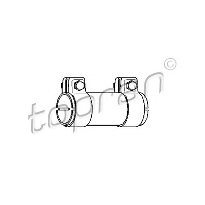 Photo Pipe Connector, exhaust system TOPRAN 102753