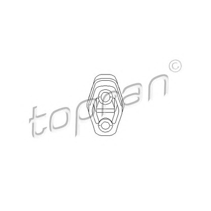 Photo Holder, exhaust system TOPRAN 104402