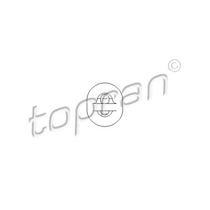 Foto Halter, Abgasanlage TOPRAN 104403