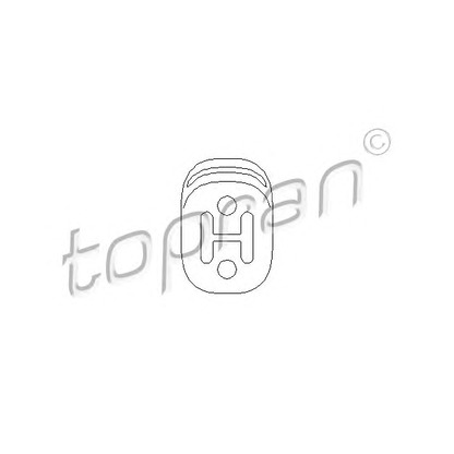 Photo Holder, exhaust system TOPRAN 109063