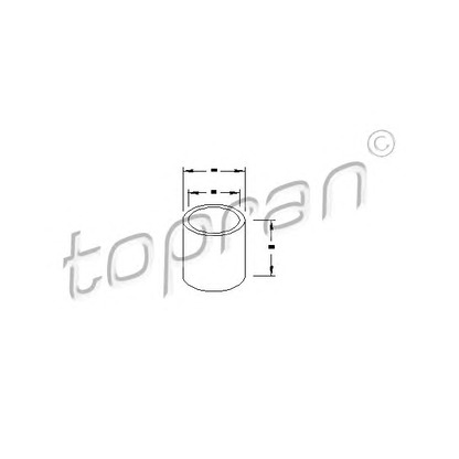 Zdjęcie Tuleja rozrusznika, dzwonek sprzęgła TOPRAN 100053