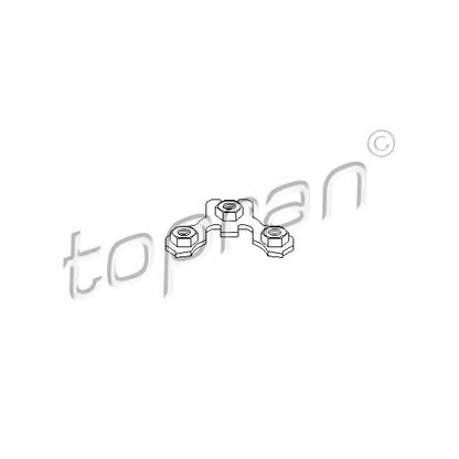 Photo Plaque d'arrêt, rotule de suspension TOPRAN 102773