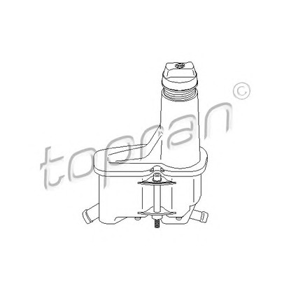 Photo Expansion Tank, power steering hydraulic oil TOPRAN 108568