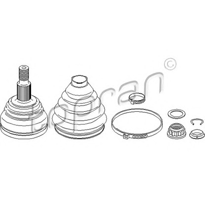 Zdjęcie Zestaw przegubu, półoż napędowa TOPRAN 110693