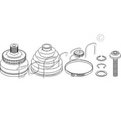 Photo Joint Kit, drive shaft TOPRAN 109397