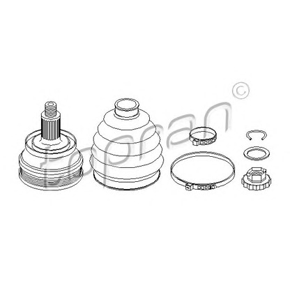 Фото Шарнирный комплект, приводной вал TOPRAN 110807