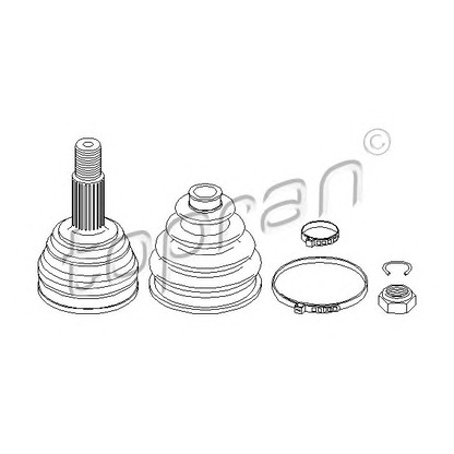 Фото Шарнирный комплект, приводной вал TOPRAN 111724
