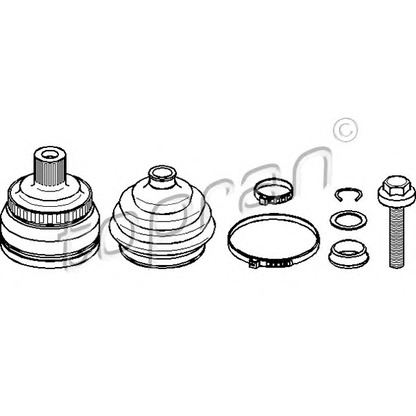 Photo Joint Kit, drive shaft TOPRAN 108114